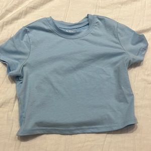 cute bright blue shirt